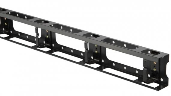 Фотография товара 'Hyperline Металлический вертикальный кабельный организатор с крышкой 47U, для шкафов TTB, TTR шириной 800 мм,CMV-47U-ML'