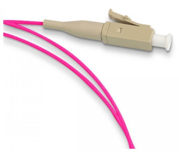 Фотография товара 'Hyperline Пигтейл волоконно-оптический MM 50/125 (OM4), LC, 1.5 м, LSZH, FPT-B9-504-LC/PR-1.5M-LSZH-MG'