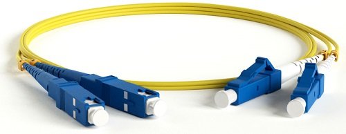 Фотография товара 'Hyperline Патч-корд волоконно-оптический (шнур) SM 9/125 (OS2), LC/UPC-SC/APC, 2.0 мм, simplex, LSZH, 2 м, FC-S2-9-LC/UR-SC/AR-H-2M-LSZH-YL'