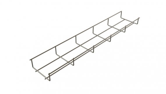 Фотография товара 'Hyperline 525991 EWT-CRW-30-100-3000-4,0-EZ Проволочный лоток 30х100x3000-4,0 мм.'
