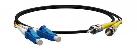 Фотография товара 'Hyperline Патч-корд волоконно-оптический (шнур) SM 9/125 (OS2), LC/UPC-ST/UPC, 2.0 мм, duplex, LSZH, FC-D2-9-LC/UR-ST/UR-H-3M-LSZH-BK'