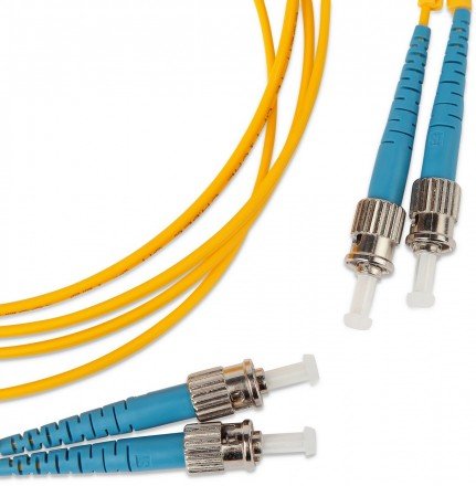 Фотография товара 'Hyperline Патч-корд волоконно-оптический (шнур) SM 9/125 (OS2), ST/UPC-ST/UPC, 2.0 мм, duplex, LSZH, FC-D2-9-ST/UR-ST/UR-H-50M-LSZH-YL'