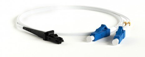 Фотография товара 'Hyperline Патч-корд волоконно-оптический (шнур) SM 9/125 (G.657), LC-MTRJ(папа), 2.0 мм, duplex, LSZH, FC-D2-9A1-LC/UR-MTRJM/UR-H-2M-LSZH-WH'