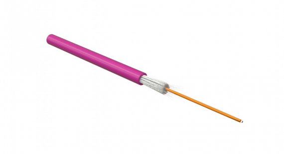 Фотография товара 'Hyperline 489894 FO-S2-IN-504-1-HFLTx-MG Кабель волоконно-оптический 50/125 (OM4)'