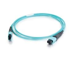 Фотография товара 'Hyperline Патч-корд волоконно-оптический MPO (мама) - MPO (мама), тип B, 12 волокон, 50/125 (OM3), 40/100G, LSZH, 1 м, FHD-MC3-503-MPOF12/PS-MPOF12/PS-B-1M-LSZH-AQ'