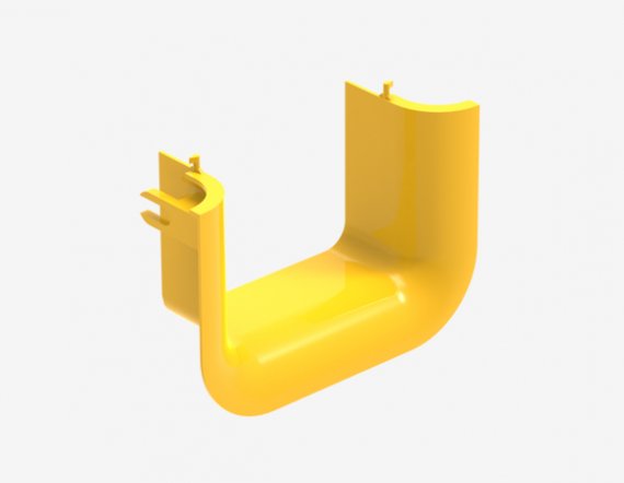 Фотография товара 'Hyperline 494927 FBTR-120-TSP Раструб для оптического лотка 120мм'