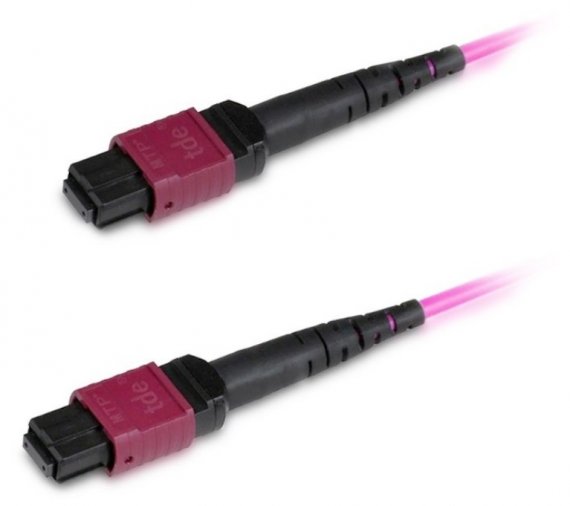 Фотография товара 'Hyperline Патч-корд волоконно-оптический МРО (мама)-МРО (мама), тип B, 12 волокон, 50/125 (OM4), 40/100G, LSZH, 10 м, FHD-MC3-504-MPOF12/PS-MPOF12/PS-B-10M-LSZH-MG'