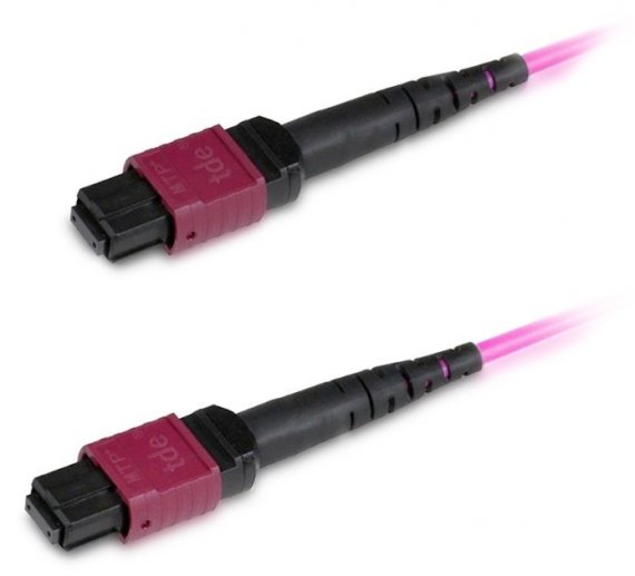 Фотография товара 'Hyperline Патч-корд волоконно-оптический MPO (мама)-MPO (мама), тип A, 12 волокон, 50/125 (OM4), 40/100G, LSZH, 3 м, FHD-MC3-504-MPOF12/PS-MPOF12/PS-A-3M-LSZH-MG'