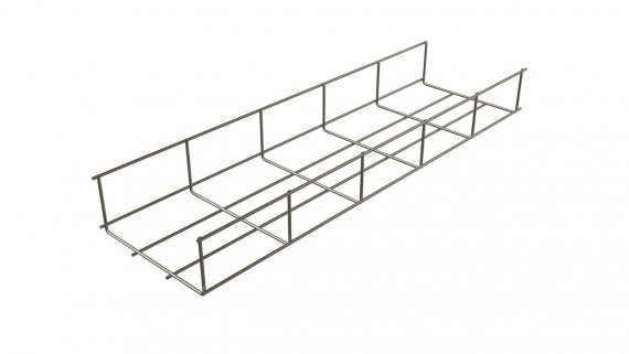 Фотография товара 'Hyperline 526000 EWT-CRW-50-150-3000-4,0-EZ Проволочный лоток 50х150x3000-4,0 мм.'
