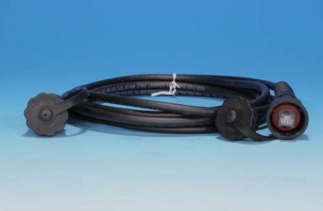 Фотография товара 'Hyperline Промышленный патч-корд F/UTP, экранированный, IP67, категория 5e, с защитными крышками, 3 м, PC-IE-LPM-STP-RJ45-RJ45-C5e-3M-BK'