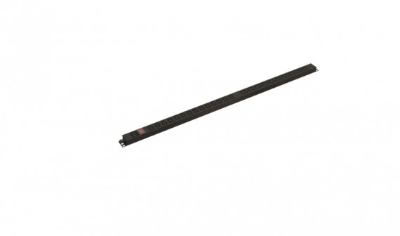 Фотография товара 'Hyperline 488107 SHE-14IEC-10BIEC-S-AIEC Блок розеток, вертикальный, 14 розеток IEC320 C13, 10 розеток IEC320 C19'