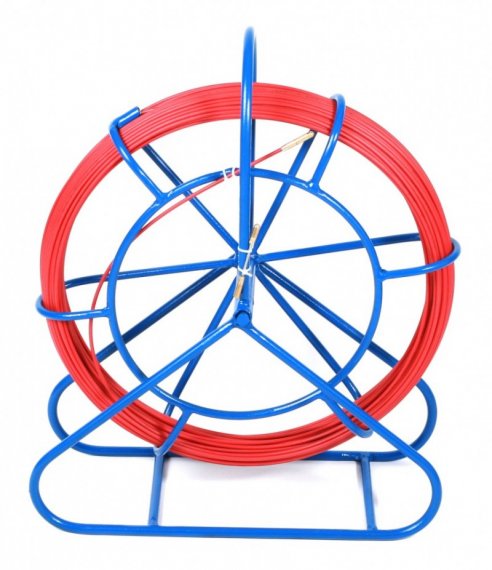 Фотография товара 'Hyperline Устройство для протяжки кабеля мини УЗК в металлической кассете с держателем на ножке, 15 м, CPS-GP6.0-МС-15M'