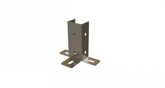 Фотография товара 'Hyperline 518422 TMS-MCP-2,0-SZ Потолочное крепление для облегченных профилей толщ. 2,0 мм'