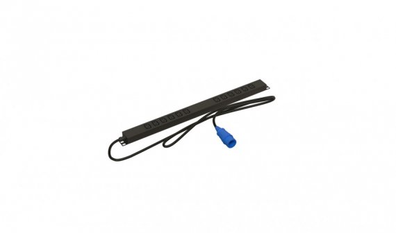 Фотография товара 'Hyperline 487311 SHE-12IEC-2.5PVB Блок розеток, вертикальный, 12 розеток IEC320 C13, кабель питания 2.5м (3х4.0мм2)'