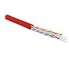 Фотография товара 'Hyperline Кабель витая пара U/UTP, категория 6, 4 пары (23 AWG) UUTP4-C6-S23-IN-LSZH-RD-305'