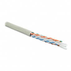 Фотография товара 'Hyperline Кабель витая пара U/UTP, категория 6, 4 пары (23 AWG) UUTP4-C6-S23-IN-LSZH-GY-100'