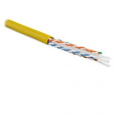 Фотография товара 'Hyperline Кабель витая пара U/UTP, категория 6, 4 пары (23 AWG) UUTP4-C6-S23-IN-LSZH-YL-100'