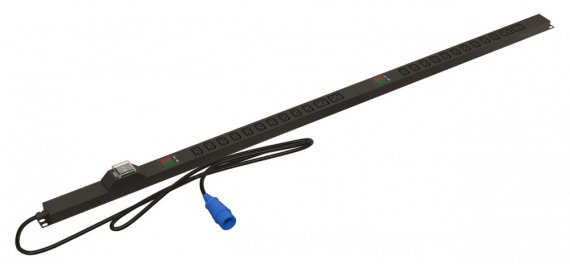 Фотография товара 'Hyperline 493330 SHE-20IEC-4BIEC-BAV-3PVB Блок розеток, вертикальный, 20 розеток IEC320 C13, 4 розетки IEC320 C19'