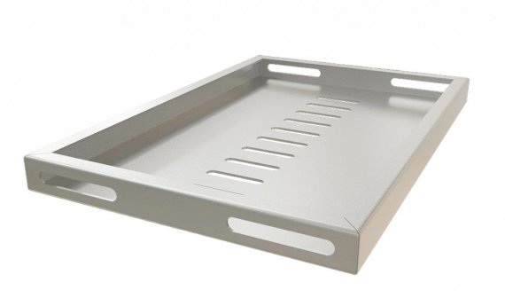 Фотография товара 'Hyperline 452066 SSH3-180-RAL7035 Полка для 10" шкафов TDC/TDB 272 x 180 мм'