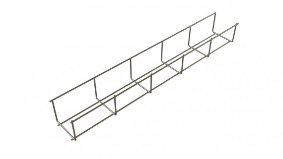 Фотография товара 'Hyperline 525998 EWT-CRW-50-60-3000-4,0-EZ Проволочный лоток 50х60x3000-4,0 мм.'