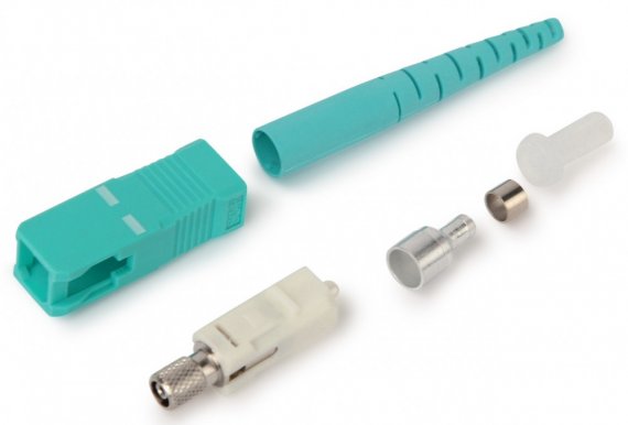 Фотография товара 'Hyperline 237755 FK-STD-SC/SA-MM-UPC-AQ-S2-AQ Клеевой коннектор SC/UPC, MM'