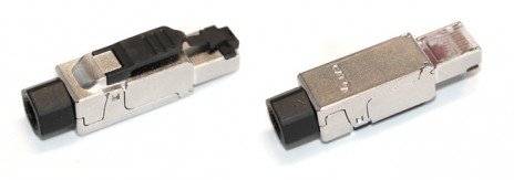 Фотография товара 'Hyperline Разъем RJ-45 под витую пару, полевая заделка, категория 6A PLUF-8P8C-S-C6A-SH'