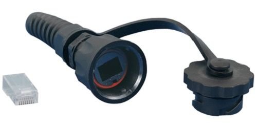 Фотография товара 'Hyperline 47307 PLUG-IE-8P8C-P-C5-SH Промышленный разъем RJ-45 (8P8C) под витую пару, IP67'