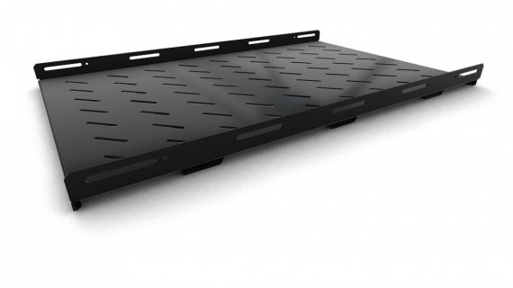 Фотография товара 'Hyperline 397128 TSH3M-850-RAL9004 Полка стационарная усиленная, глубина 850 мм'