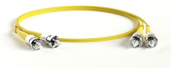 Фотография товара 'Hyperline Патч-корд волоконно-оптический (шнур) SM 9/125 FC-S2-9-ST/UR-ST/UR-H-50M-LSZH-YL'