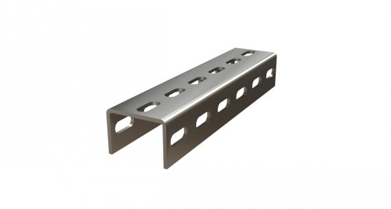 Фотография товара 'Hyperline 518590 TMS-HPS-3-70-50-2600-4,0-EZ Профиль перфорированный П-образный тяжёлый 70х50х2600-4,0 мм'