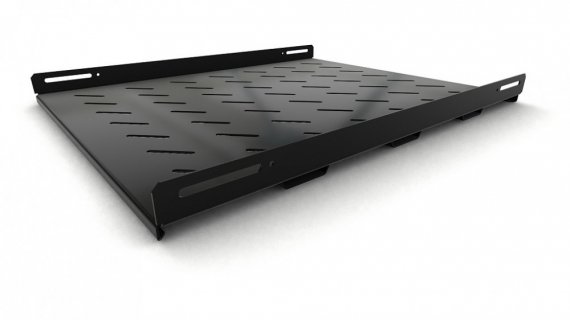 Фотография товара 'Hyperline 397127 TSH3M-650-RAL9004 Полка стационарная усиленная, глубина 650 мм'