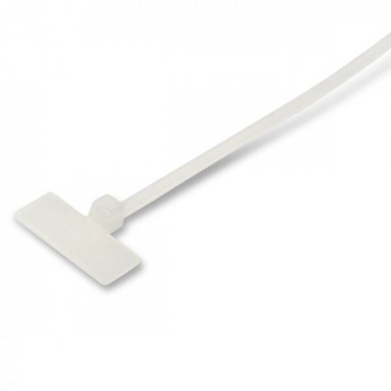 Фотография товара 'Hyperline Стяжка нейлоновая неоткрывающаяся, безгалогенная 300x4.8мм GTK-300STC'
