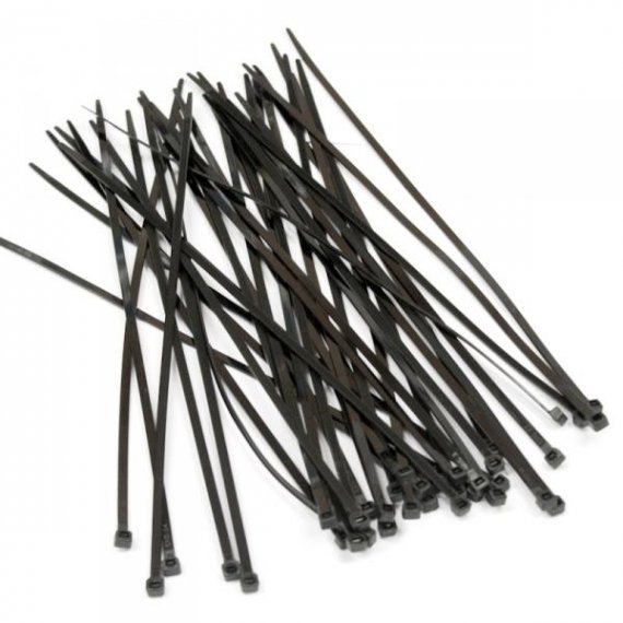 Фотография товара 'Hyperline Стяжка нейлоновая неоткрывающаяся, безгалогенная 260x8.6x2mm GTN-260HDB'