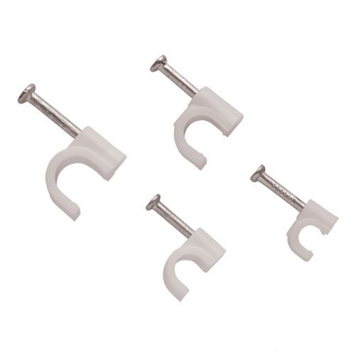 Фотография товара 'Hyperline Скоба пластиковая с гвоздем GB-1'