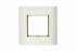 Фотография товара 'Hyperline 16286 FP-M45-1-WH Лицевая панель 80х80мм для 2-х модулей 45х22.5'