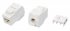 Фотография товара 'Hyperline 426193 KJ8-8P8C-C5e-180-TLS-WH Вставка Keystone Jack RJ-45(8P8C), категория 5e'