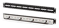 Hyperline Патч-панель высокой плотности 19 1U, 48 портов RJ-45 PPHD-19-48-8P8C-C6-110D