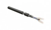 Hyperline Кабель интерфейса RS-485, 2х2х22 AWG (0.76 мм/7х0.254 мм), многопроволочные жилы (patch), SF/UTP, PVC, RS-SF-2x2x22/7-PVC-BK