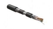Hyperline Кабель для сетей Industrial Ethernet, категория 5e, 4x2x24 AWG, однопроволочные жилы (solid), F/UTP, бронированный, LSZH/NY, IFUTP4-C5E-S24/1-ARM/W-LSZH/NY-BK