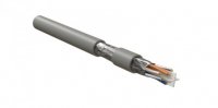 Hyperline Кабель для сетей Industrial Ethernet, категория 6, 4x2x23 AWG, однопроволочные жилы (solid), F/UTP, PVC, IFUTP4-C6-S23/1-FRPVC-GY