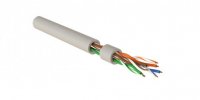 Hyperline Кабель для сетей Industrial Ethernet, категория 5e, 4x2x24 AWG, однопроволочные жилы (solid), U/UTP, PVC, IUUTP4-C5E-S24/1-FRPVC-GY