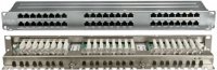 Hyperline Патч-панель высокой плотности 19", 1U, 48 портов RJ-45, полный экран, категория 5E, Dual IDC, PPHD-19-48-8P8C-C5E-SH-110D