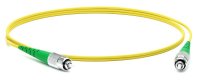 Hyperline Патч-корд волоконно-оптический (шнур) SM 9/125 (OS2), FC/APC-FC/APC, 2.0 мм, simplex, LSZH, 1 м, FC-S2-9-FC/AR-FC/AR-H-1M-LSZH-YL