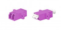 Hyperline Оптический проходной адаптер LC-LC, MM (OM4), duplex, FA-P11Z-DLC/DLC-N/WH-MG