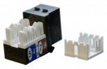 Hyperline Вставка Keystone Jack RJ-45(8P8C), категория 5e, KJ9-8P8C-C5e-90-BK
