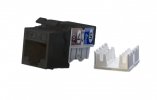 Hyperline Вставка Keystone Jack RJ-45(8P8C), категория 6, KJ9-8P8C-C6-90-BK