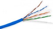 Hyperline Кабель витая пара, неэкранированная U/UTP, категория 5e UUTP4-C5E-S24-IN-PVC-BL-305