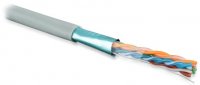 Hyperline Кабель витая пара, экранированная F/UTP, категория 5e FUTP4-C5E-S24-IN-PVC-GY-305