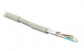 Hyperline Кабель витая пара, экранированная (S/FTP), категория 6a SFTP4-C6A-S23-IN-LSZH-GY-500